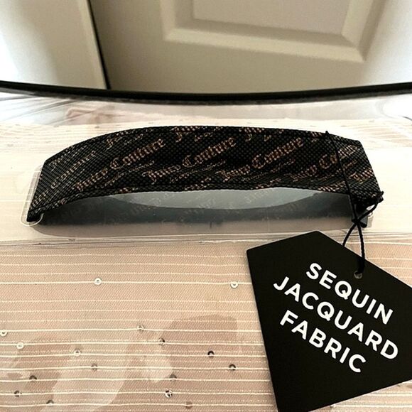 Juicy Couture Home Rose' Collection Sequin Jacquard Designer Bed Set - Picture 7 of 8